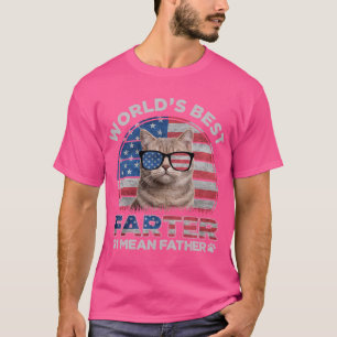 Camiseta O Melhor Pai De Gato Do Mundo...