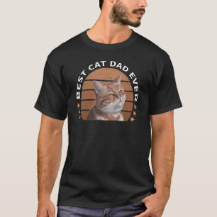 Camiseta O Melhor Pai De Gato Do Mundo! Retro de Pai de Cat