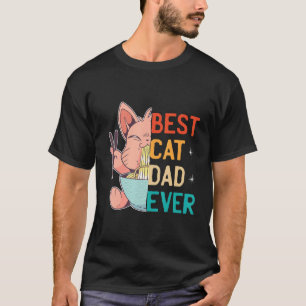 Camiseta O Melhor Pai De Gato Dos Pais Pais De Katez De Kit