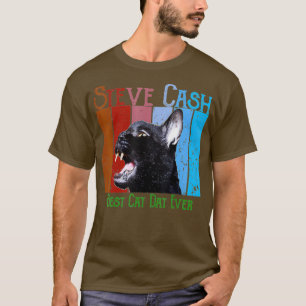 Camiseta O melhor pai de gatos do Steve Cash
