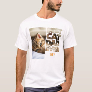 Camiseta O melhor pai de gatos personalizado