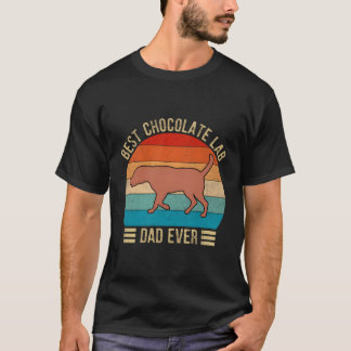 Camiseta O melhor Pai de laboratório de chocolate do mundo