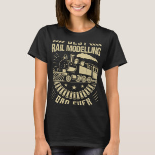 Camiseta O melhor Pai de modelagem de trilho de sempre