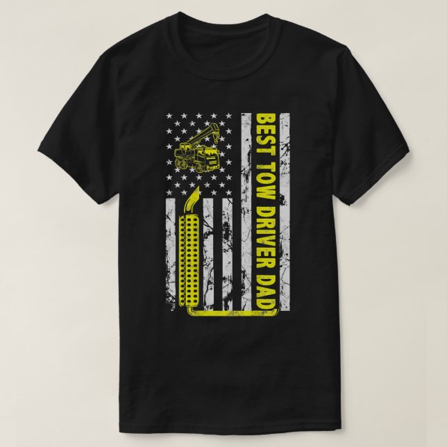 Camiseta O melhor Pai de motoristas de caminhonete jamais p (Frente do Design)