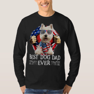 Camiseta O Melhor Pai De Ondas Da Bandeira Americana No Dia