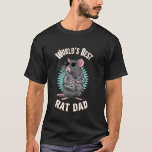 Camiseta O melhor Pai de ratos do mundo, dono de roedor eng