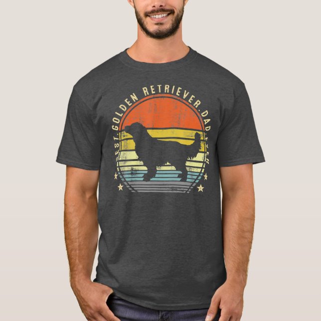 Camiseta O Melhor Pai De Retriever De Ouro Nunca Oferece Um (Frente)