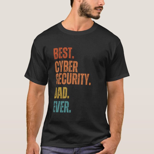 Camiseta O melhor Pai de segurança cibernética para todos o (Frente)