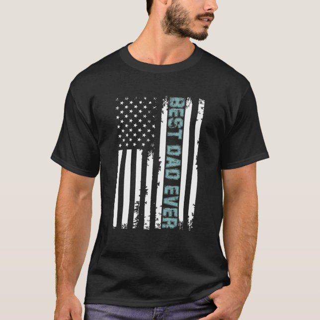 Camiseta O melhor Pai de sempre com F americano (Frente)