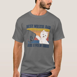 Camiseta O melhor Pai de Terrier Branco da Highland Oeste d