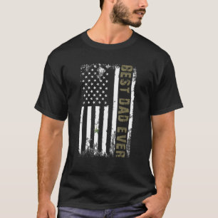 Camiseta O melhor Pai de todos os Estados Unidos Bandeira D
