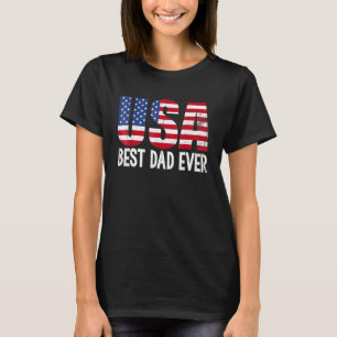 Camiseta O Melhor Pai De Todos Os Estados Unidos Pais Incrí