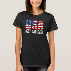 Camiseta O Melhor Pai De Todos Os Estados Unidos Pais Incrí