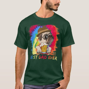 Camiseta O Melhor Pai De Um Cão Touro Cujo Dia de os pais É