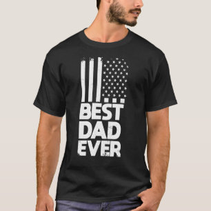 Camiseta O melhor Pai do Dia de os pais aéreo da bandeira a