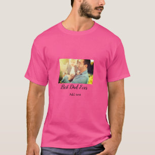 Camiseta O melhor pai do dia de os pais do filho da filha d