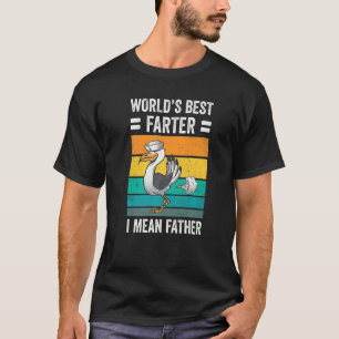 Camiseta O melhor Pai do mundo Piadas a gaivota Padre Fart
