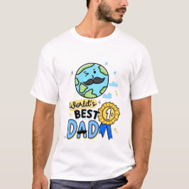 Camiseta O melhor Pai do mundo - Presente no Dia de os pais