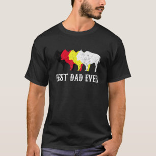 Camiseta O melhor Pai do Orgulho F da Tribo Indiana Nativa