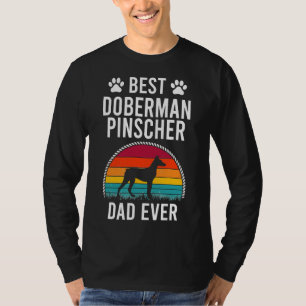Camiseta O Melhor Pai Doberman Pinscher Nunca Mais Sobreviv