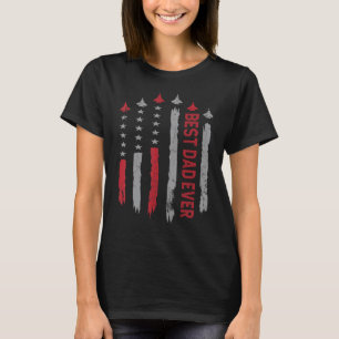 Camiseta O Melhor Pai Dos Eua - Bandeira Aérea Americana -