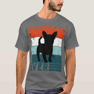 Camiseta O melhor pai francês de sempre, amante de buldogue