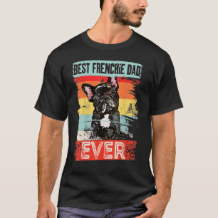 Camiseta O melhor Pai francês para homens padre Buldogue fr
