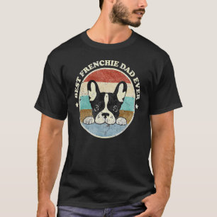 Camiseta O melhor Pai francês para homens padre Buldogue fr