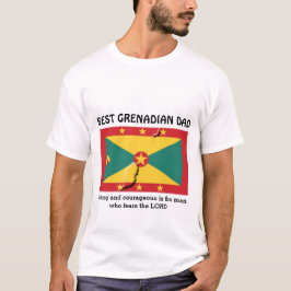 Camiseta O MELHOR PAI GRENADIANO, Forte E Corajoso Personal