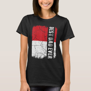 Camiseta O melhor Pai indonésio em toda a Indonésia