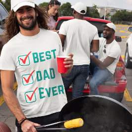 Camiseta O melhor Pai já grande Impressão de estilo comum r