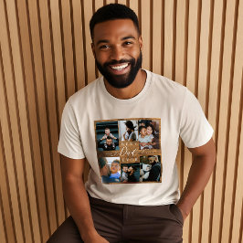 Camiseta O melhor Pai jamais Dotado Foto de Woodgrain