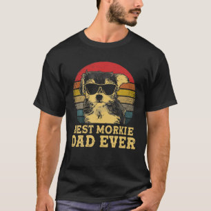 Camiseta O Melhor Pai Morkie Alguma Vez Com Pistas De Cacho