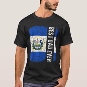 Camiseta O melhor Pai salvadorenho de El Salvador sinaliza 