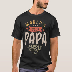 Camiseta O melhor papá do mundo, vovô engraçado