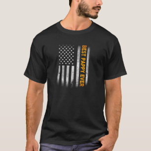 Camiseta O Melhor Pappy Alguma Vez Vintage American Flag