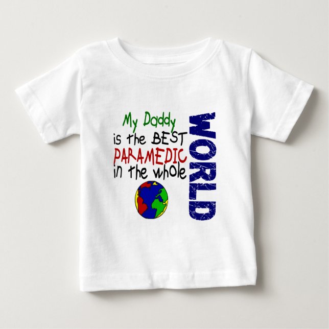 Camiseta O melhor paramédico no mundo 2 (pai) (Frente)