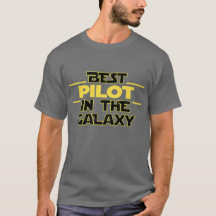 Camiseta O melhor piloto no voo g do aviador de voo aéreo d
