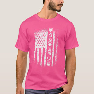 Camiseta O melhor Pop de Pop do Dia de os pais do Mens com 