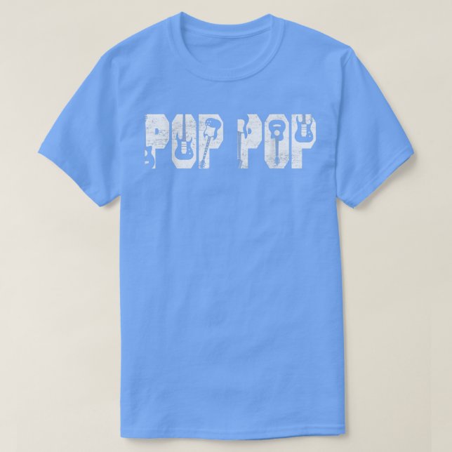 Camiseta O Melhor Pop De Pop Nunca De Violão Em Causa Guita (Frente do Design)