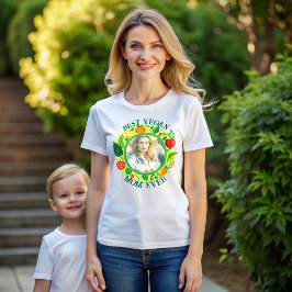 Camiseta O melhor presente de dia da mãe vegetariana