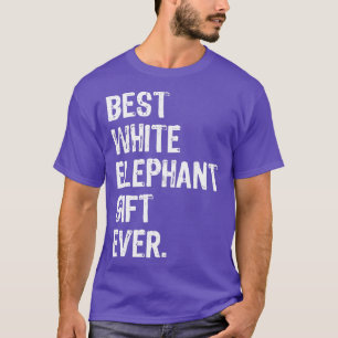 Camiseta O melhor presente de elefante branco de Natal nunc