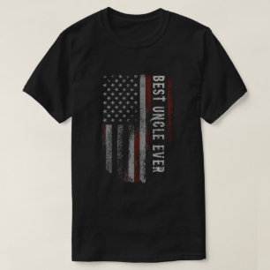 Camiseta O melhor presente do tio Ever American Flag Vintag