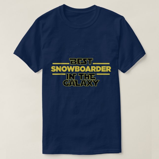 Camiseta O melhor snowboarder no snowboard de galay a dizer (Frente do Design)