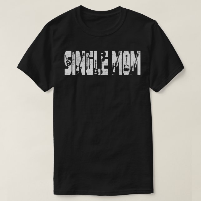 Camiseta O Melhor Solteiro, Mãe, Sobre Guitarra, Guita (Frente do Design)