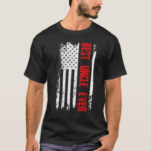 Camiseta O Melhor Tio Alguma Vez Nos Eua Bandeira Americana