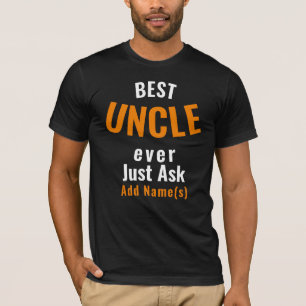 Camiseta O melhor tio de sempre. Personalizar