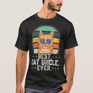 Camiseta O melhor tio gato do homem tio Felino 1