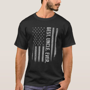 Camiseta O melhor tio que já tivemos bandeira americana par