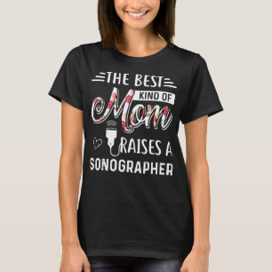 Camiseta o melhor tipo de mãe cria uma mãe sonógrafa